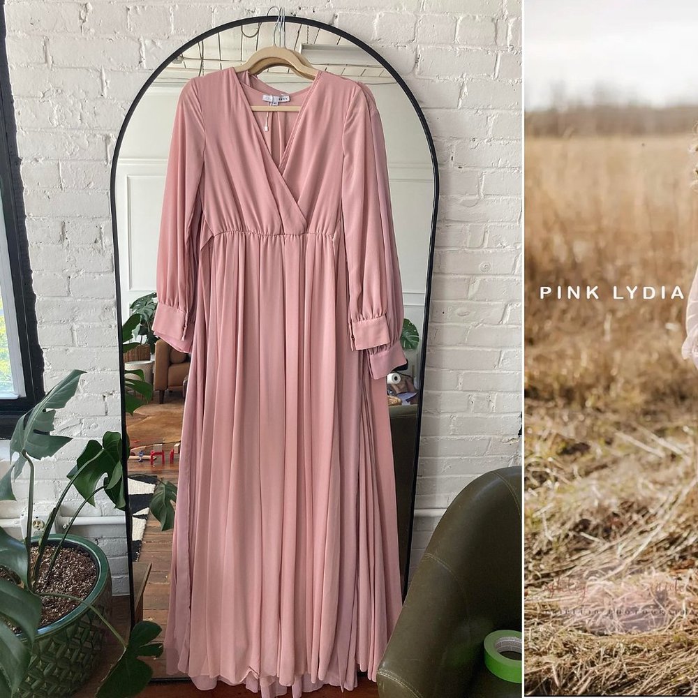 Baltic Born Pink Lydia Maxi Dress